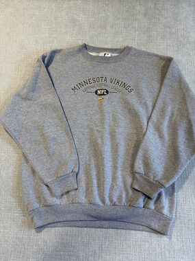 Logo Athletic Minnesota Vikings NFL XL Gray Sweatshirt Football